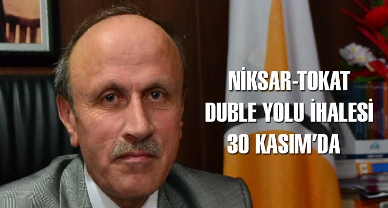 Ak Parti Niksar İlçe Başkanı Abdullah Yıldız, Niksar-Tokat duble yolu ihalesinin 30 Kasım 2012 günü saat 10:30da yapılacağının ilan edildiğini belirtti.