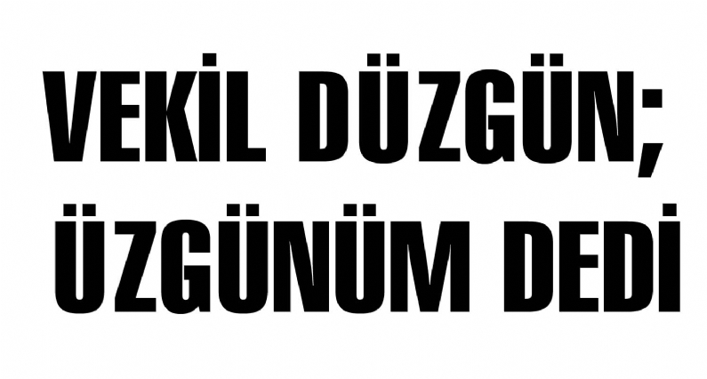 CHP Tokat Milletvekili Orhan Düzgün ``Parlamento çatısı altında şiddetin her türlüsüne karşıyım. Öyle bir şeye müdahil olmuş olmak nedeniyle de üzgünüm`` dedi.