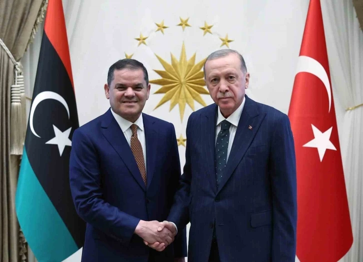 Cumhurbaşkanı Erdoğan, Libya Milli Birlik Hükümeti Başbakanı Abdulhamid Dibeybe’yi kabul etti
