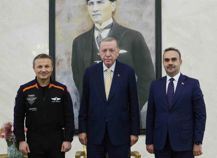 Cumhurbaşkanı Erdoğan, Türkiye’nin ilk astronotu Gezeravcı’yı kabul etti
