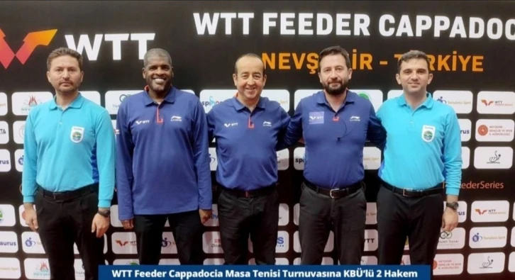 KBÜ’lü iki hakem WTT Feeder Cappadocia Masa Tenisi Turnuvası’nda görev aldı
