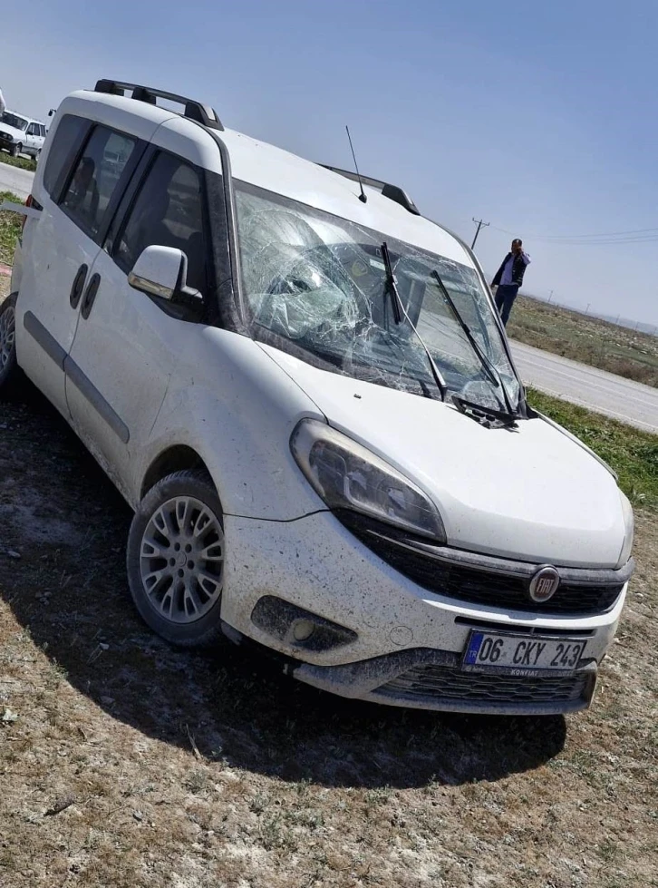 Konya’da iki araç çarpıştı: 1 yaralı
