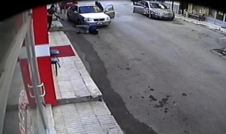 Konya’da sokaktaki silahlı pusu kamerada
