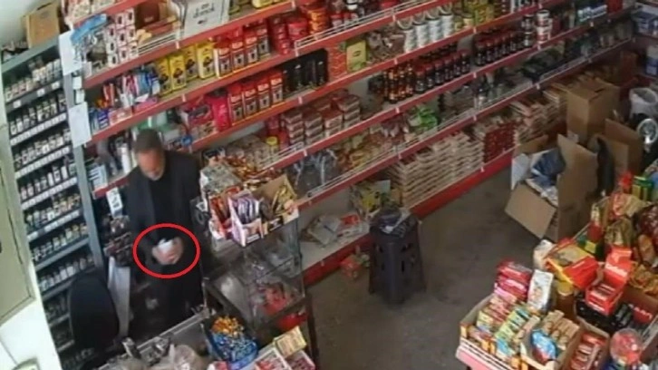 ‘Patates-soğan alma’ bahanesiyle girdiği marketten 21 bin TL çaldı