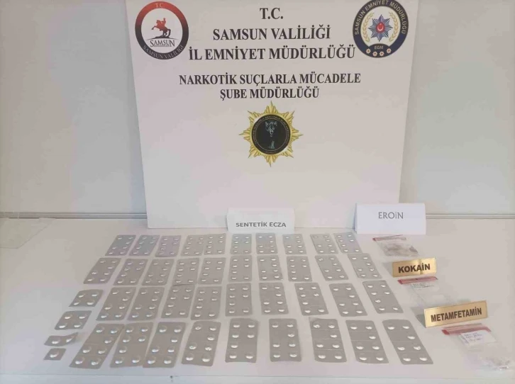 Samsun’da uyuşturucuyla yakalanan 2 kişi gözaltına alındı
