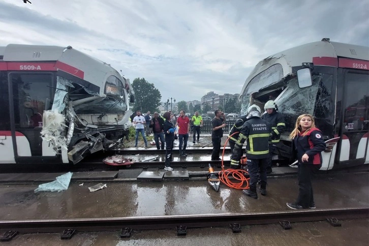 Samsun’da tramvay kazası
