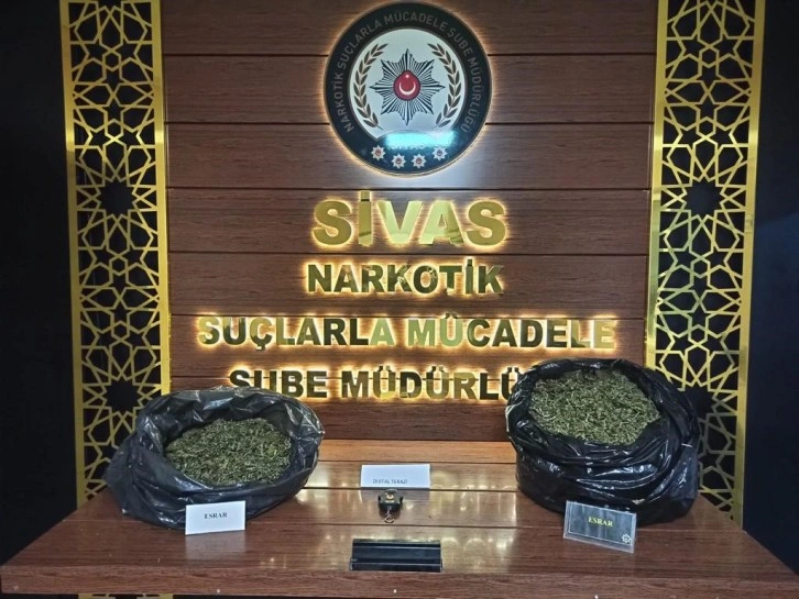 Sivas’ta kilolarca uyuşturucu madde ele geçirildi