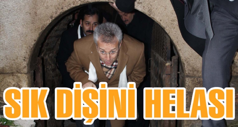 Tokat Valisi Mustafa Taşkesen, Osmanlı dönemine ait 15. yüzyıldan kalma `Sık dişini helası`nı gezdi.