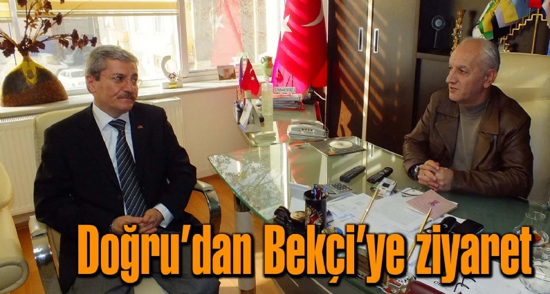 MHP Tokat Milletvekili Reşat Doğru, Tokat Esnaf ve Sanatkarlar Odaları Birlik Başkanı Mehmet Bekçiyi makamında ziyaret etti. 