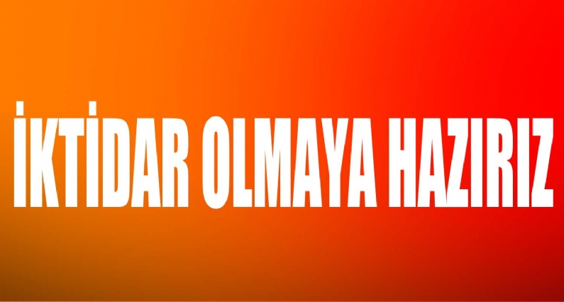 
İstanbul Başakşehirde partisinin toplantısına katılan CHP Tokat İl Başkanı Duran Kum, Tokatta iktidar olmaya hazır olduklarını söyledi.  

