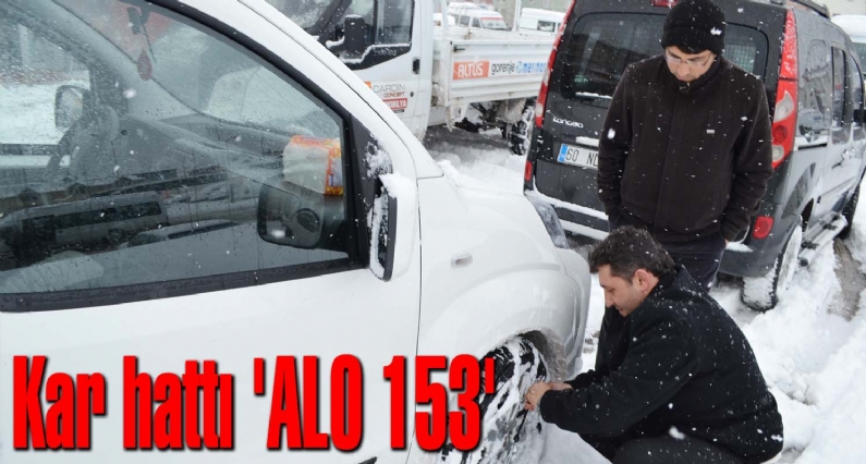 Turhal Belediye Başkanı Ali Gözen, ``Kar yağışı ve don nedeniyle mağdur olan vatandaşlar, yardım için belediyenin `Alo 153` hattını arayabilirler.`` dedi.