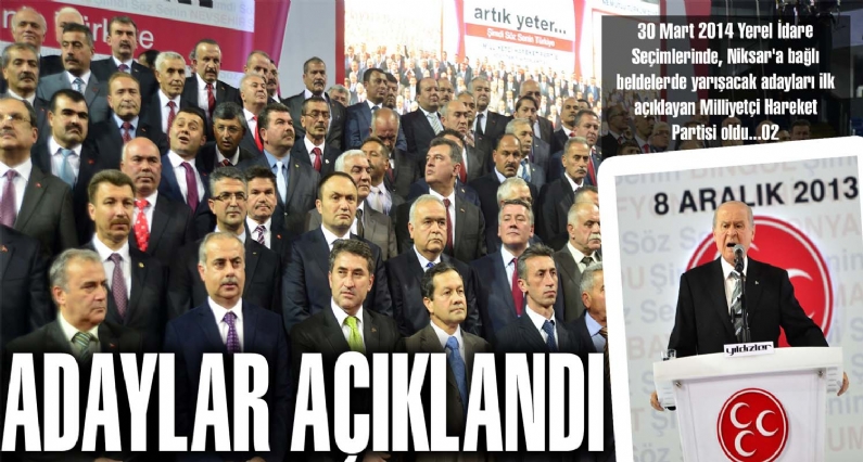 MHP Niksar Belde Adayları Açıklandı