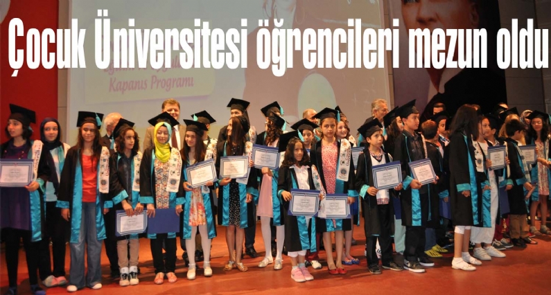 Tokat Valiliği, Gazi Osman Paşa Üniversitesi ve İl Milli Eğitim Müdürlüğünün iş birliğinde gerçekleşen Çocuk Üniversitesi projesine katılan öğrenciler diplomalarını aldı.