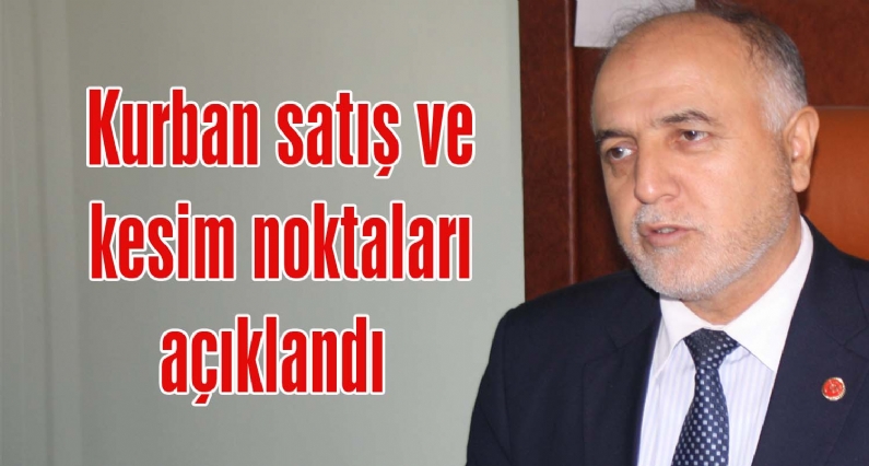Tokat Belediye Başkan Yardımcısı Ahmet Çetin, Kurban Komisyonu tarafından Tokatta belirlenen kurban satış ve kesim yerlerinin belirlendiğini söyledi. 
Makamında düzenlediği basın toplantısında açıklamalarda bulunan Çetin, 
