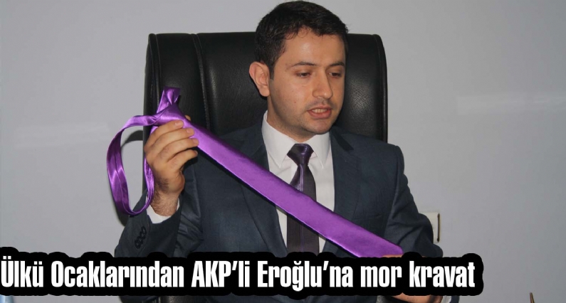 Ülkü Ocaklarından AKPli Eroğluna mkravat   