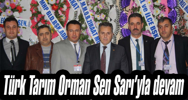 Türk Tarım Orman Sen Tokat Şubenin 5. Olağan Kongresinde mevcut Başkan Selim Sarı güven tazeledi. 