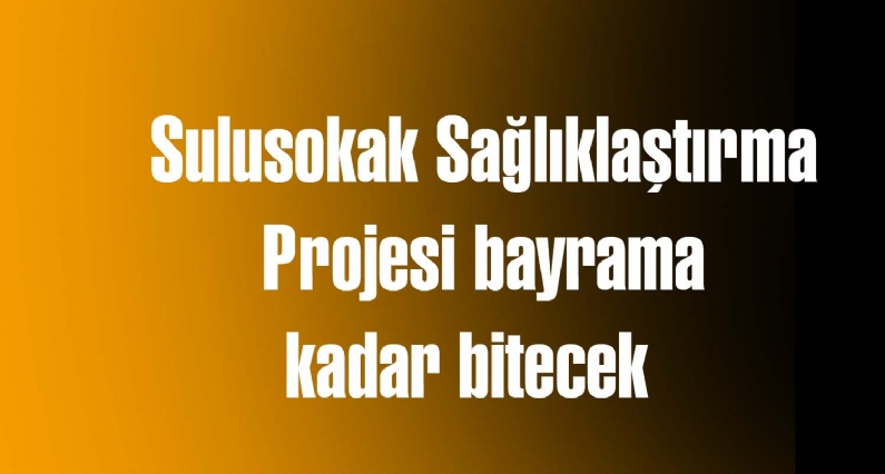 Tokat Belediye Başkan Yardımcısı Mustafa Bandırmalı Sulusokakta devam eden Sokak Sağlıklaştırma Projesinin bayramdan önce bitirileceğini söyledi. 