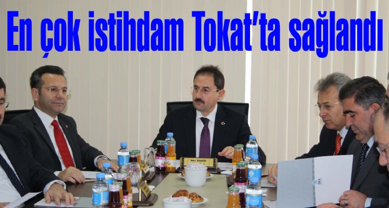 Orta Karadeniz Kalkınma Ajansı (OKA) Yönetim Kurulu Toplantısı Tokatta yapıldı.   Samsun, Çorum ve Amasya arasında  Tokat  en çok istihdam sağlayan il oldu. 