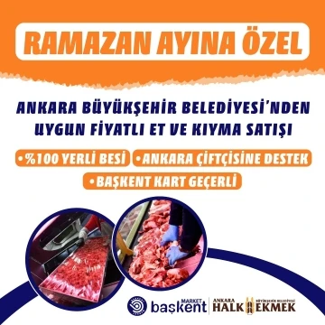 ABB’den Ramazan ayına özel uygun fiyatlı et ve kıyma satışı
