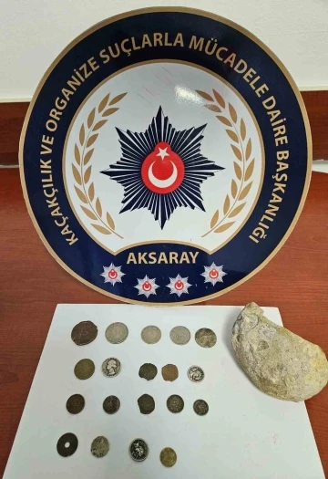 Aksaray’da tarihi eser operasyonu: 1 gözaltı

