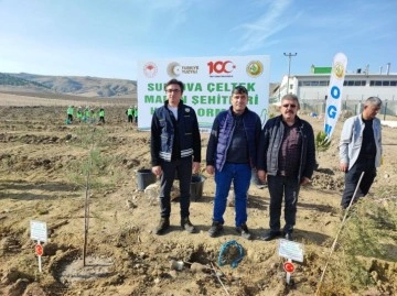 Amasya’da Milli Ağaçlandırma Günü’nde şehit madenciler unutulmadı