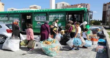 ATOM otobüsü vatandaşlara atık karşılığında 749 bin 780 TL ödedi