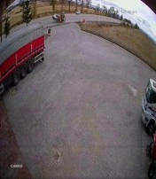 Çorum’daki trafik kazası güvenlik kamerasında