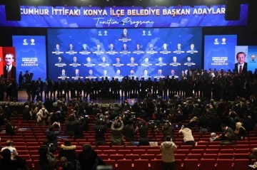Cumhur İttifakı’nın Konya İlçe Belediye Başkan adayları tanıtıldı
