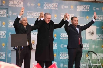 Cumhurbaşkanı Recep Tayyip Erdoğan’ın Çankırı mitingine insan seli
