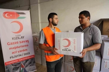 Kızılay tonlarca yardımı Gazze’ye ulaştırdı
