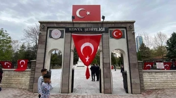 Konya’da Şehitlik ve mezarlıklarda bayram ziyaretleri
