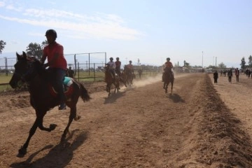 Nazilli’de rahvan atlar birincilik için yarıştı