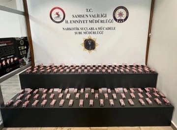 Samsun’da 13 bin 400 adet sentetik ecza ele geçti: 1 gözaltı