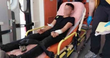 Samsun’da 14 yaşındaki çocuk bileğine saplanan makasla hastaneye kaldırıldı