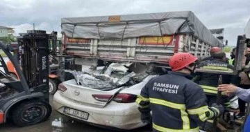 Samsun’da dehşete düşüren kaza: Baba öldü, kızı ağır yaralandı