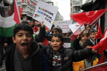 Samsun’da Filistin’e destek yürüyüşü yapıldı