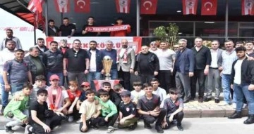 Samsunspor’un şampiyonluk kupası Tekkeköy’de