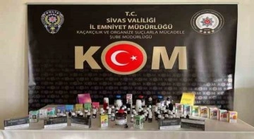 Sivas’ta kaçak elektronik sigara operasyonu