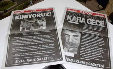Sivas’ta yerel gazeteler, spor sayfalarını kararttı!