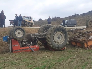 Sungurlu’da traktör devrildi: 1 yaralı
