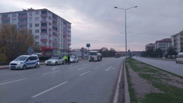 Sungurlu’da trafik polisleri hız denetimi yaptı