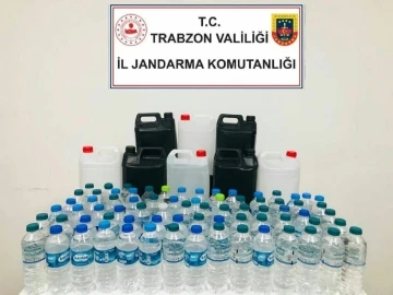 Trabzon’da yılbaşı öncesi jandarmadan sahte alkollü içki operasyonu
