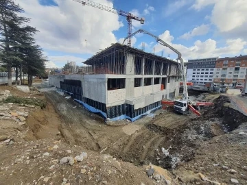 Yozgat İl Halk Kütüphanesi inşaatı hızla yükseliyor
