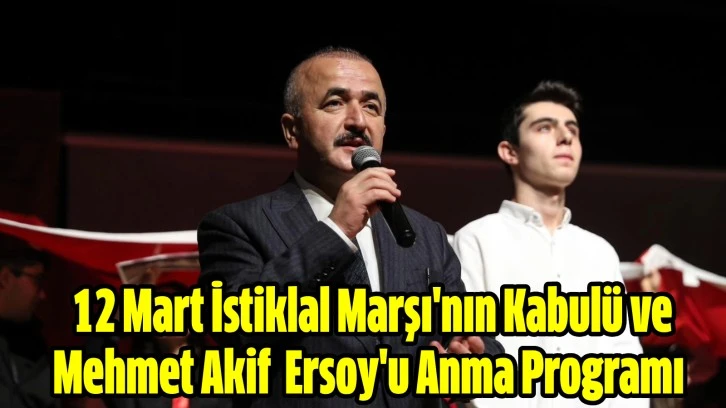 Tokat'ta İl Milli Eğitim Müdürlüğü tarafından 12 Mart İstiklal Marşı'nın