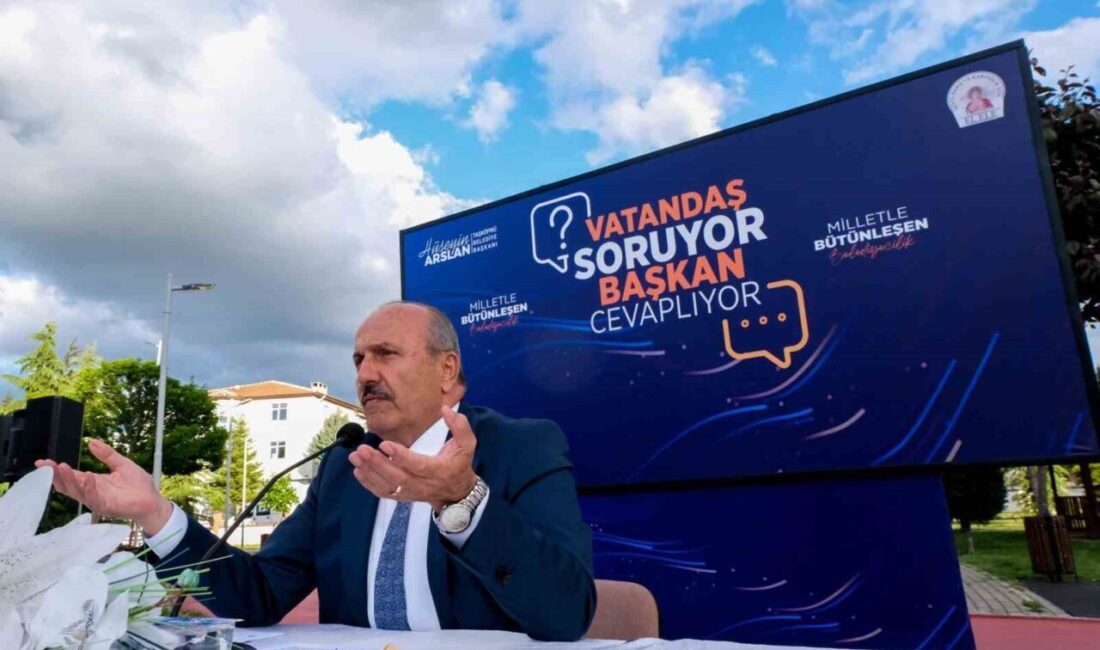 Vatandaşlarla bir araya gelen Taşköprü Belediye Başkanı Hüseyin Arslan, “Her
