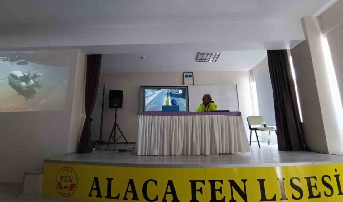 ÇORUM (İHA) – Çorum’un Alaca ilçesinde Trafik Haftası etkinlikleri çerçevesinde