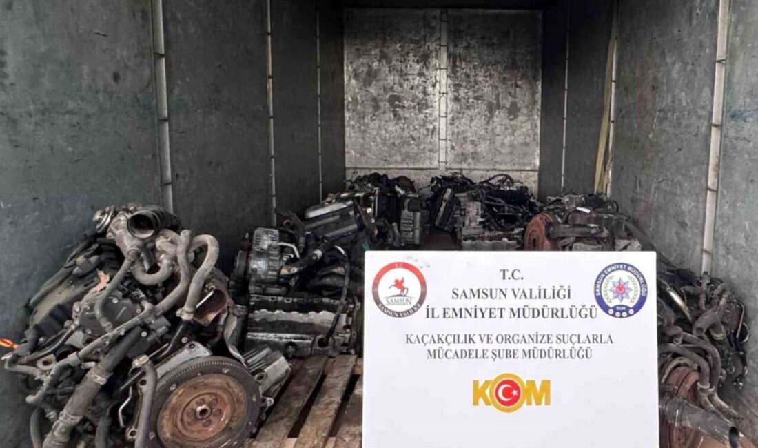 Samsun’un Tekkeköy ilçesinde polis tarafından düzenlenen operasyonunda, 13 adet gümrük